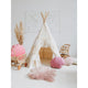Moi Mili Tipi-Zelt mit Rüschen „Shabby Chic“ – Produktansicht