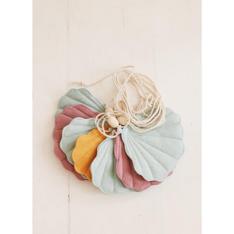Leinengirlande „Summerwind“ mit Muscheln