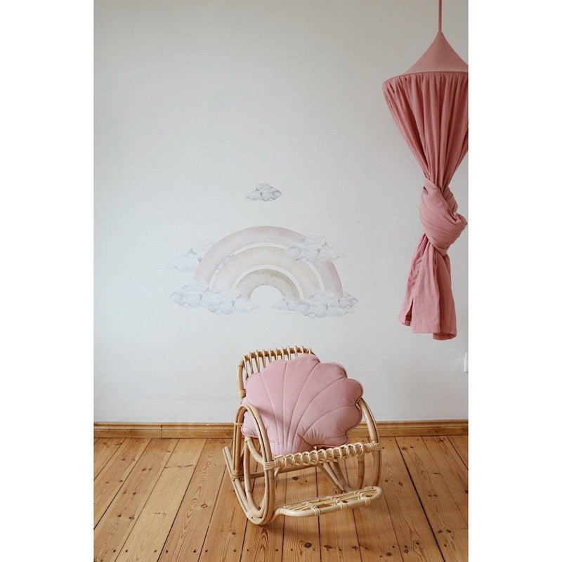 Samt-Muschelkissen „Blush Shell“