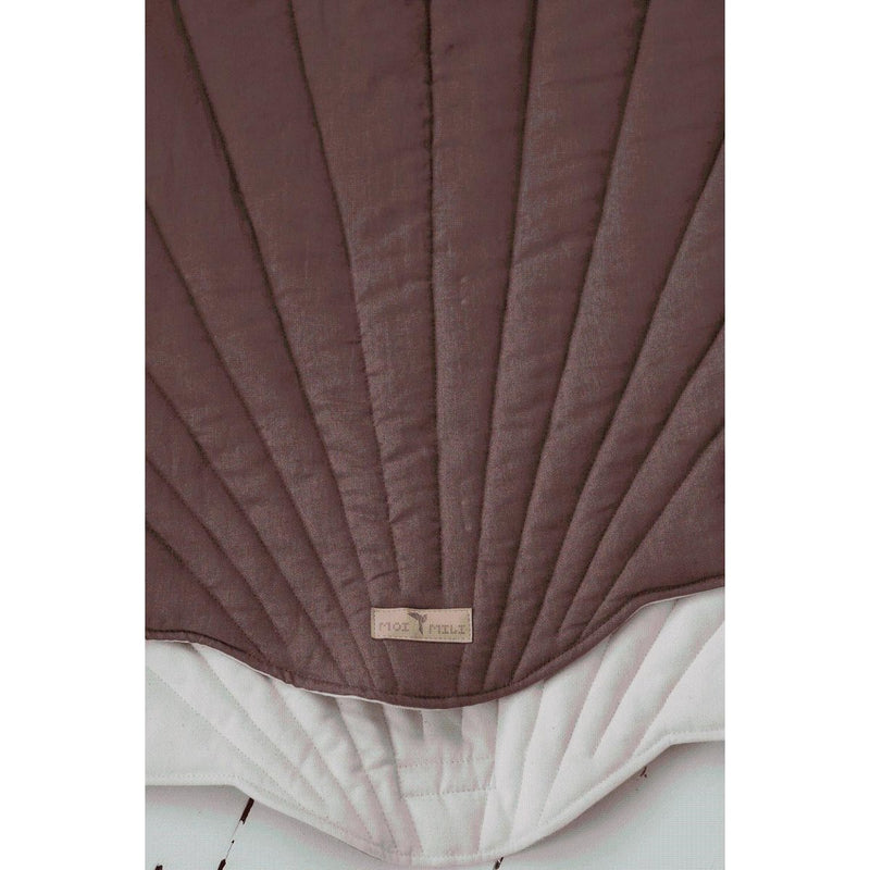 Leinen-Muschelmatte „Marsala“