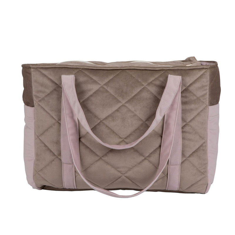 Samt-Reisetasche „Blush Beige“