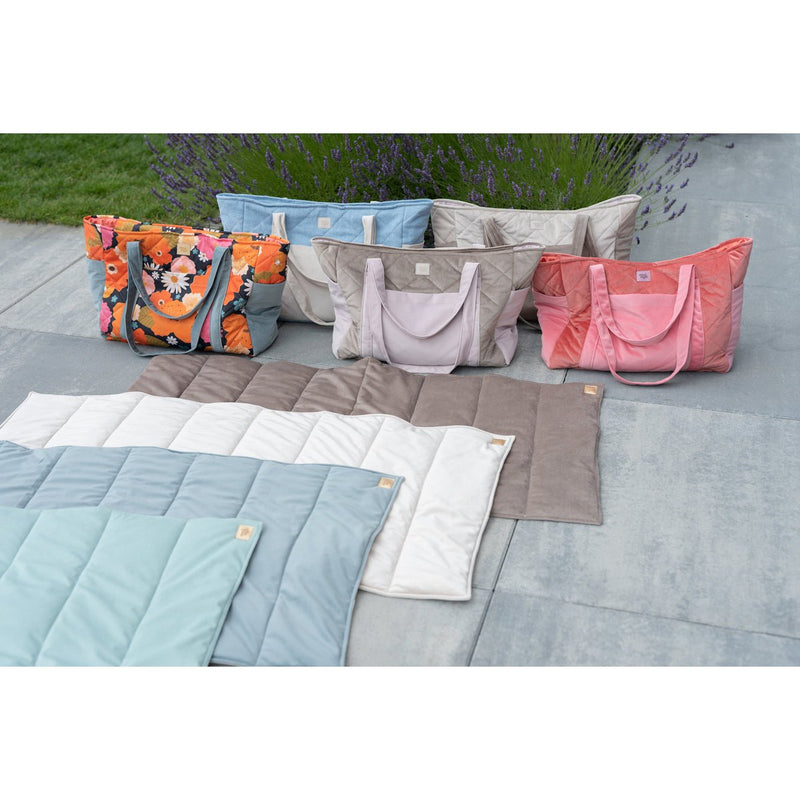 Samt-Reisetasche „Blush Beige“