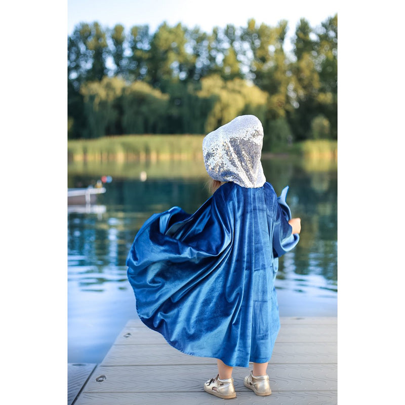 Zauberumhang „Snow Queen“ – Blau und Silber