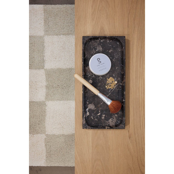Schachbrett-Teppich – klein – natürliche Beige- und Cremetöne von OYOY Living Design