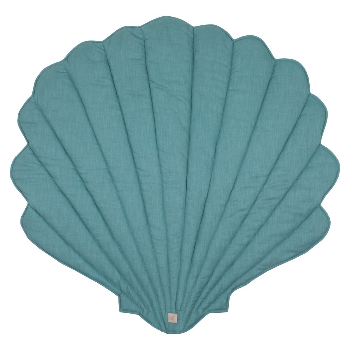 Moi Mili Leinen-Muschelmatte „Auge des Meeres“ – Produktansicht