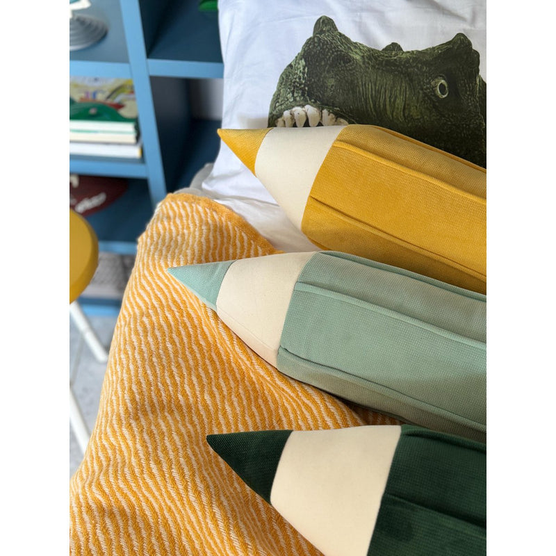 Buntstift-Samtkissen „Mint“