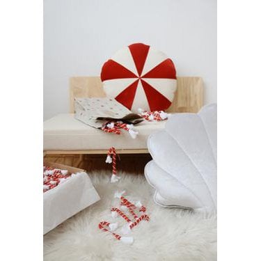 Samt-Candy-Kissen „Red Candy“