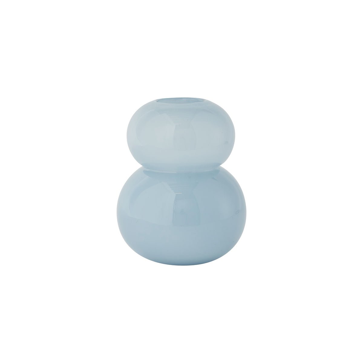 Lasi Vase – klein – Eisblau – Ø19,5 × H23 cm von OYOY Living Design
