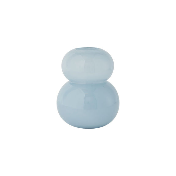 Lasi Vase – klein – Eisblau – Ø19,5 × H23 cm von OYOY Living Design