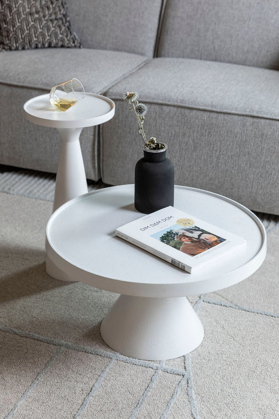 Zuiver Couchtisch Floss – Weiß – im Wohnambiente