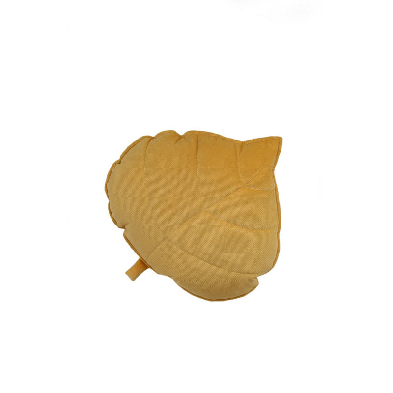 Samt-Blattkissen „Honey Leaf“