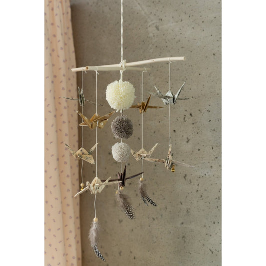 Origami-Mobile „Goldstaub“