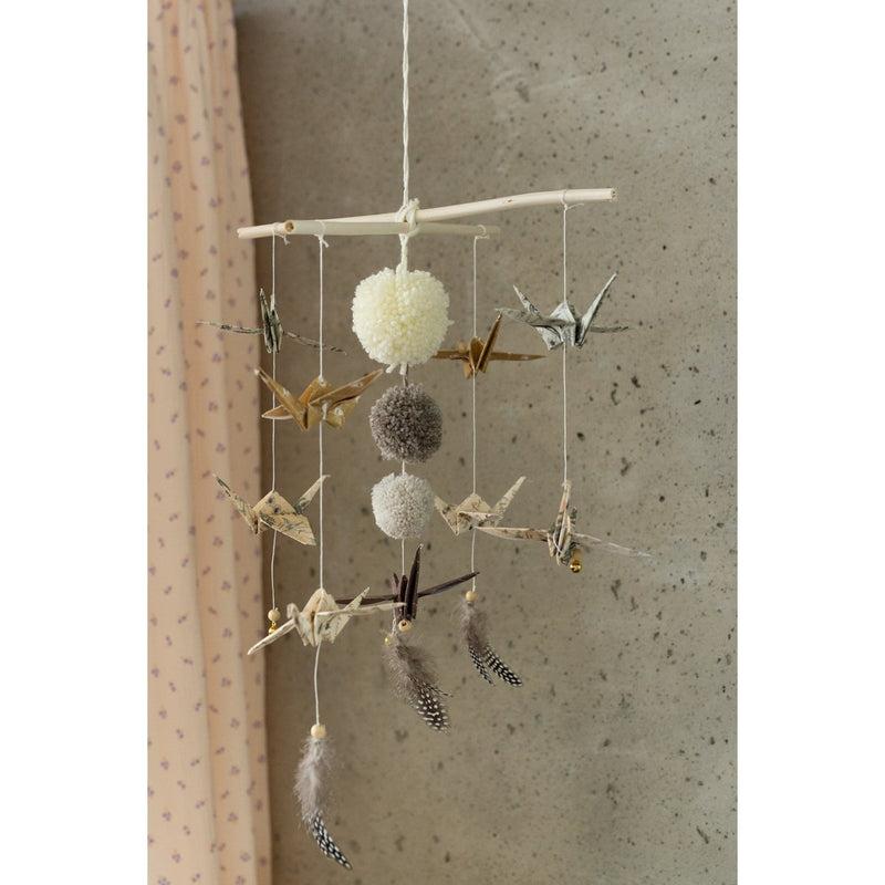 Origami-Mobile „Goldstaub“
