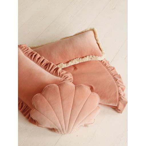 WSamt-Muschelkissen „Apricot“