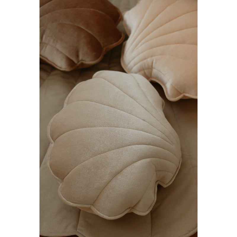 Samt-Muschelkissen „Cream Pearl“
