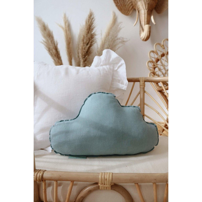 Wolkenkissen aus Leinen „Eye of the Sea“