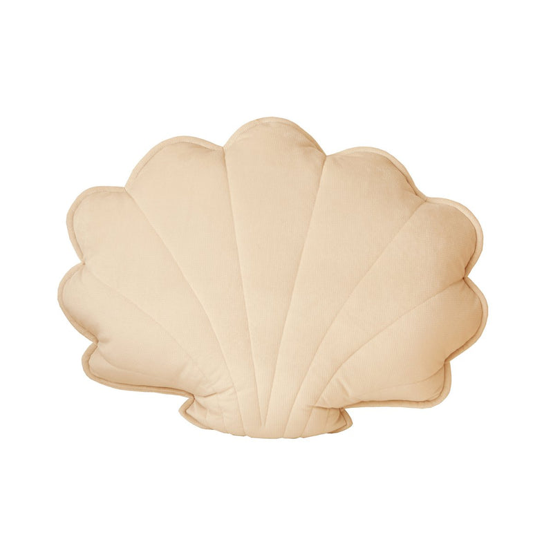 Samt-Muschelkissen „Creme“