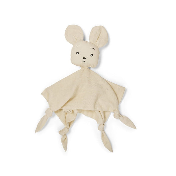 Kuscheltuch „Arie Bunny“ – Creme aus Bio-Baumwolle von Nuuroo