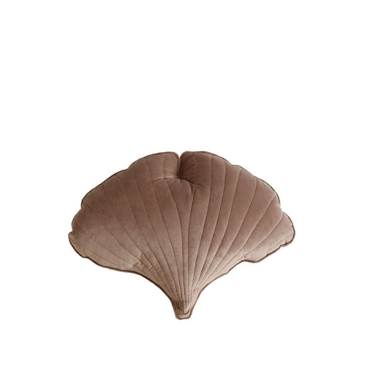 Moi Mili Samt-Ginkgokissen „Warm Taupe“ – Produktfoto 2