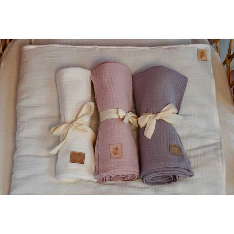 Musselin-Wickeldecke „Baby Pink“