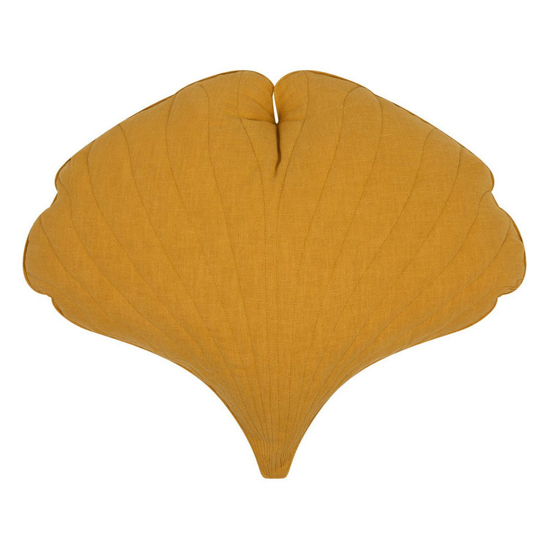 Leinen-Ginkgokissen „Mango Ginkgo“