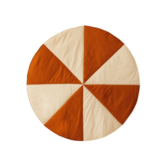 Moi Mili Runde Patchwork-Matte „Caramel Candy“ – Produktfoto 2