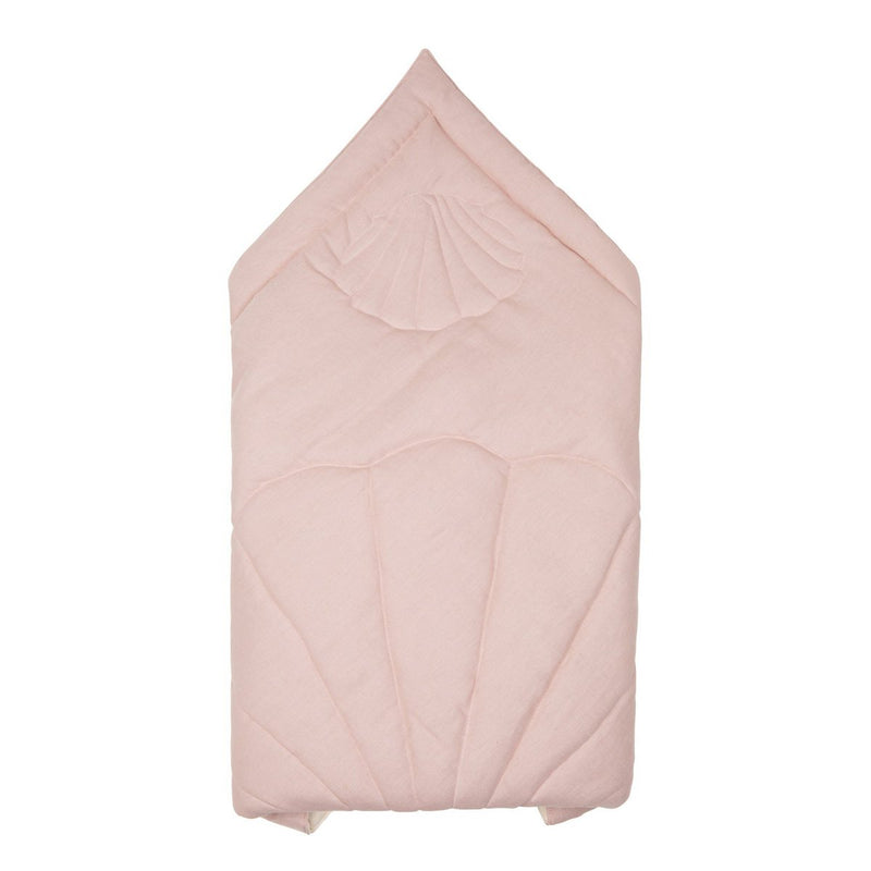 Moi Mili Leinen-Einschlagdecke „Powder Rose“ – Produktfoto 2