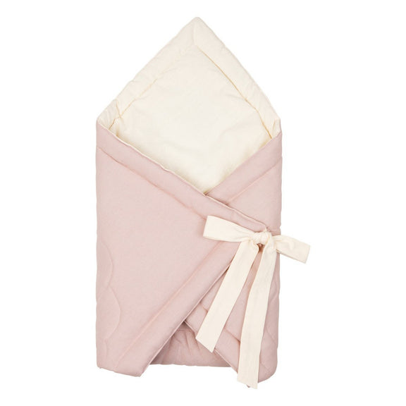 Moi Mili Leinen-Einschlagdecke „Powder Rose“ – Produktansicht