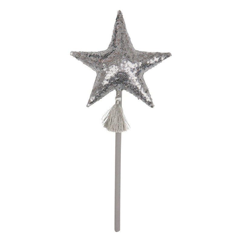 Verkleidungsset „Silver Magic“ mit Krone und Zauberstab