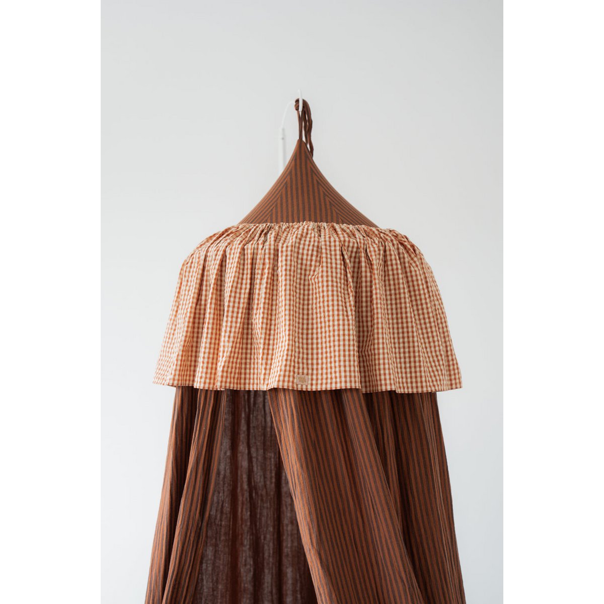 Baldachin-Rüsche „Rust Gingham“