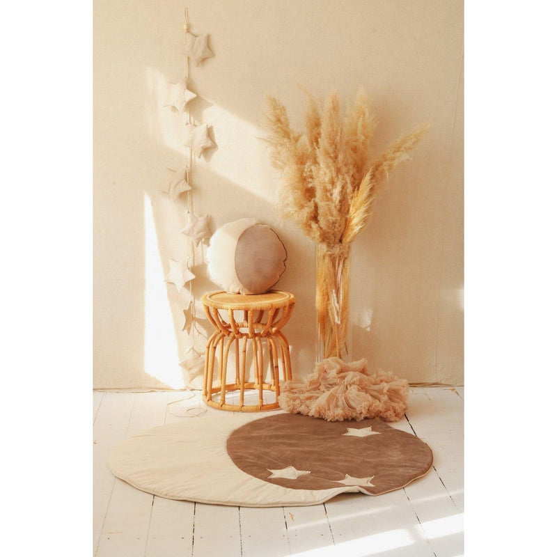 Samt-Sterngirlande „Cream Dust“