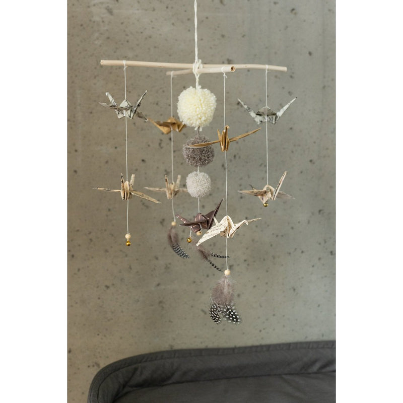 Origami-Mobile „Goldstaub“