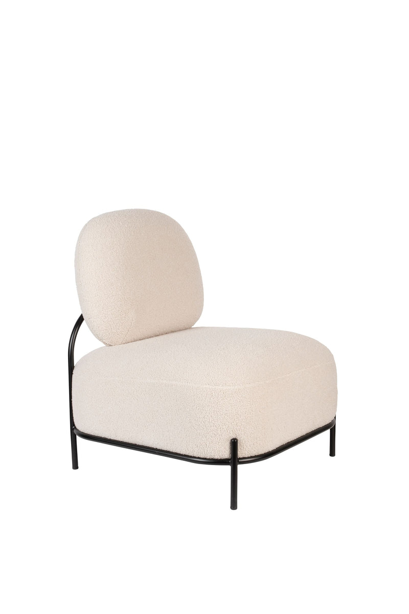 White Label Living Loungesessel Polly Teddy – Ivory – weitere Produktansicht