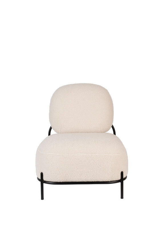 White Label Living Loungesessel Polly Teddy – Ivory – weitere Produktansicht