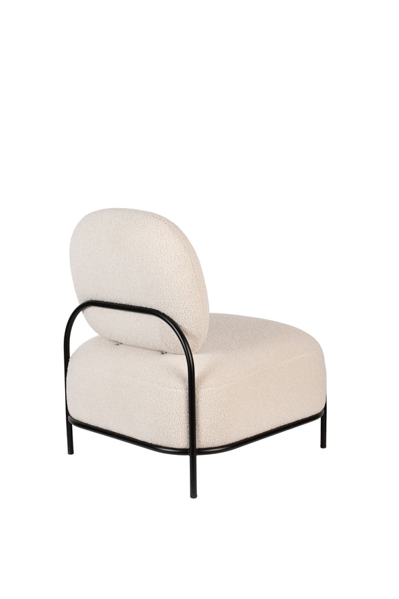White Label Living Loungesessel Polly Teddy – Ivory – weitere Produktansicht