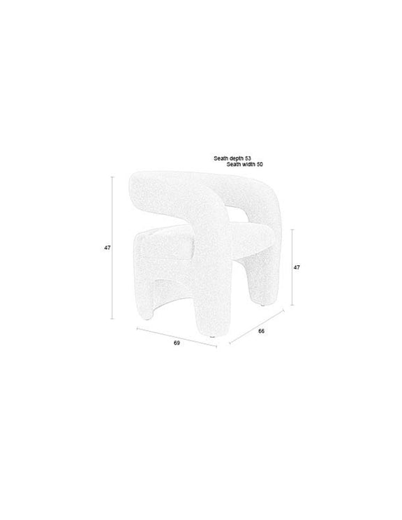White Label Living Loungesessel Nova – Produktdarstellung