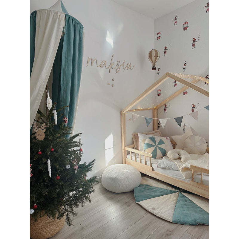 Patchwork-Lollipop-Kissen „White Lamb“