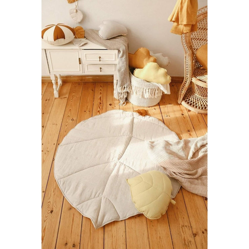 Leinen-Blattspielmatte „Sand“