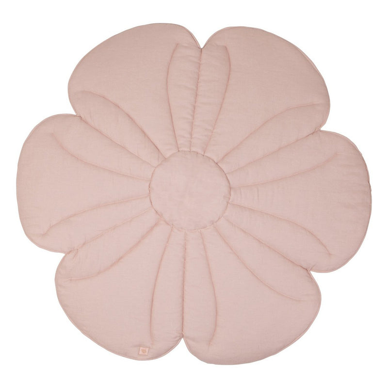 Leinen-Blütenmatte „Powder Rose“