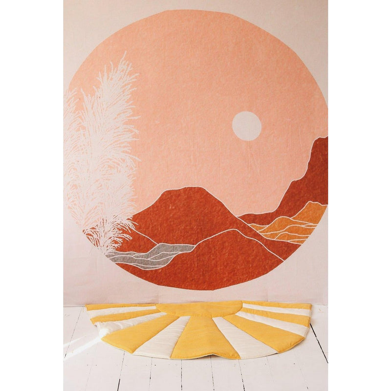 Leinen-Sonnenmatte „Dinner in Sausalito“