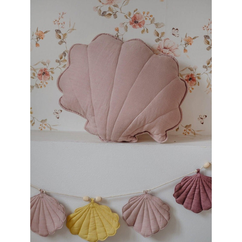 Leinengirlande „Marsala Shells“