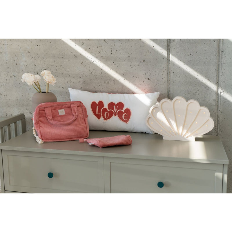 Cord-Kosmetiktaschen-Set „Coral“