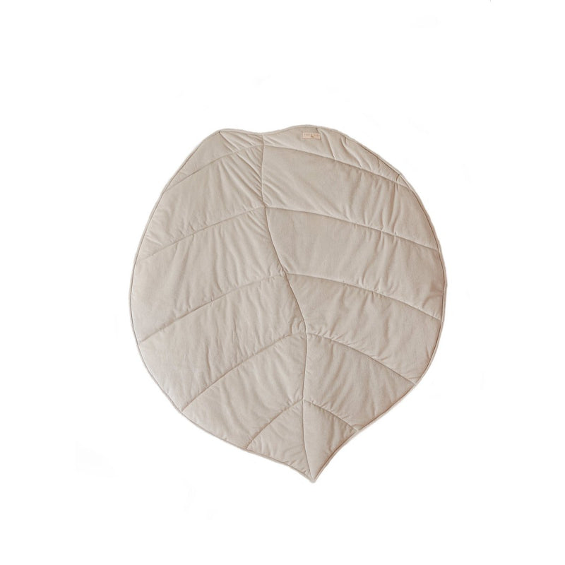 Samt-Blattspielmatte „Creme“