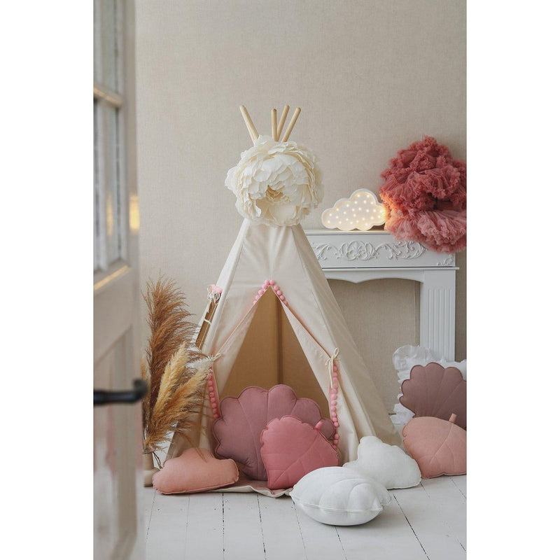 Kinder-Tipi-Zelt „Fluffy Pompoms“