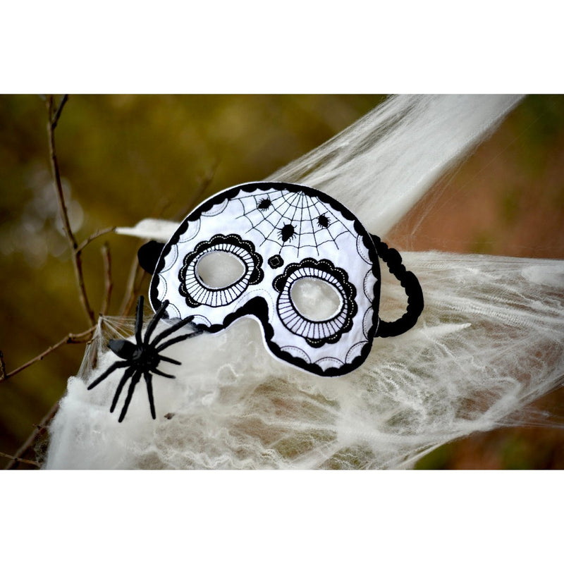 Totenkopfmaske „Black Halloween“