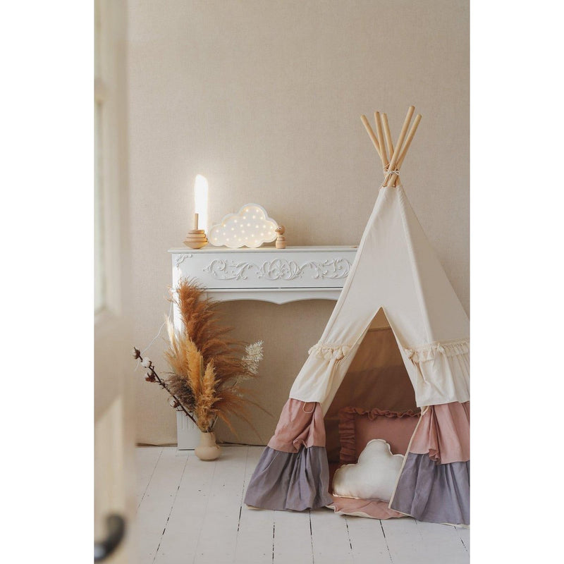 Tipi-Zelt „Powder Frills“ mit Rüschen