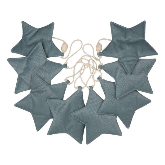 Moi Mili Samtgirlande „Grey Mint Dust“ mit Sternen – 3 m – Produktfoto 2