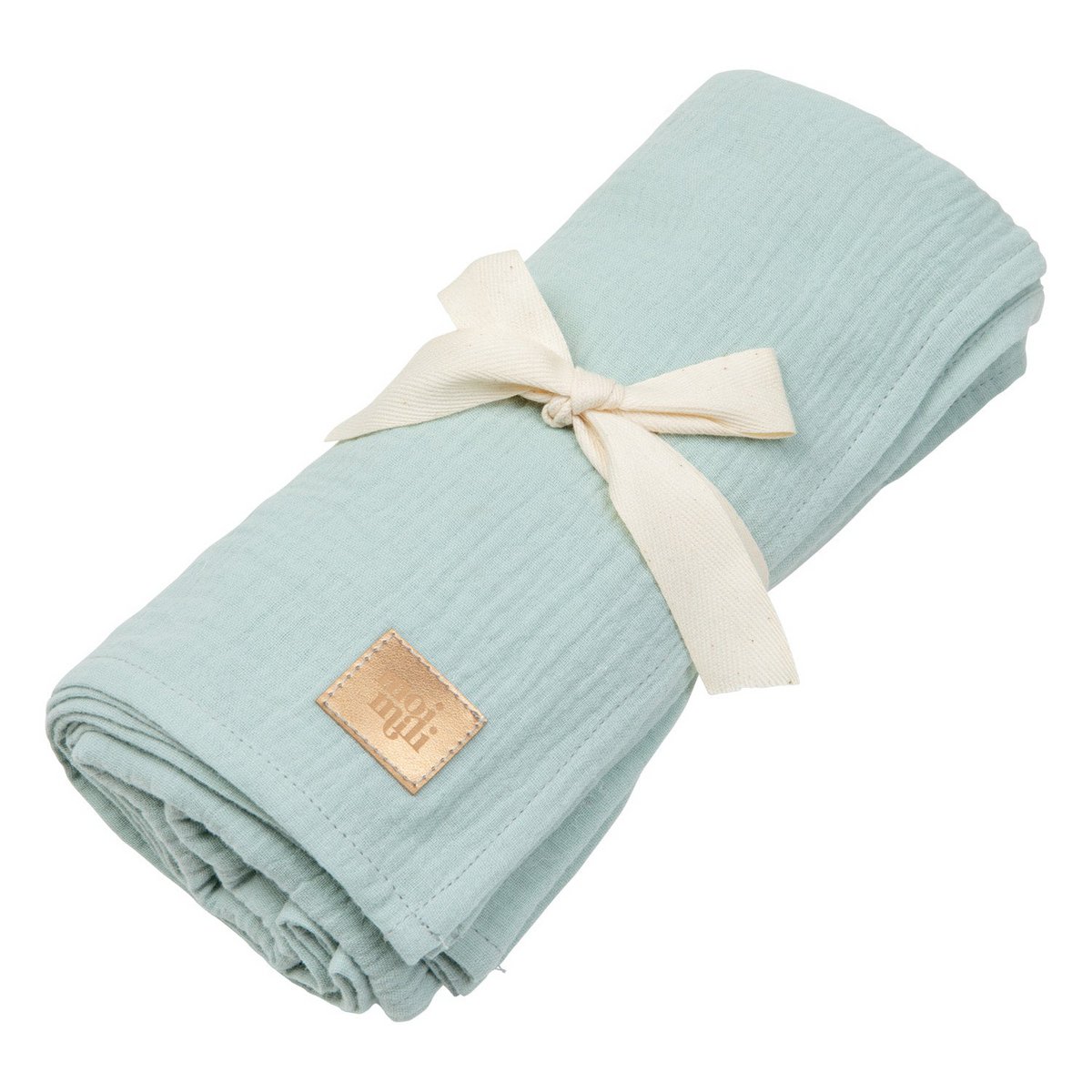Moi Mili Musselin-Wickeldecke „Soft Mint“ – Produktansicht