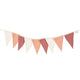 Baumwoll-Girlande „Rust & Raspberry Check“