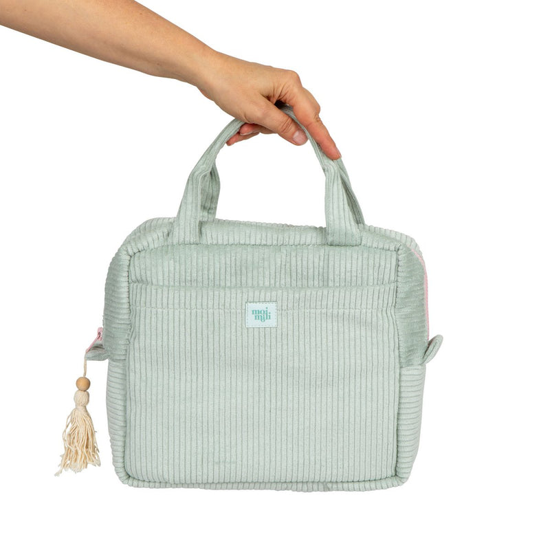 Cord-Kosmetiktasche „Mint“